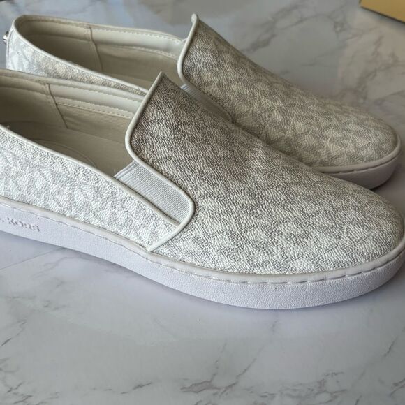 NIB Michael Kors Keaton Logo Slip-on White Sneakers
Size 7 - Picture 7 of 11